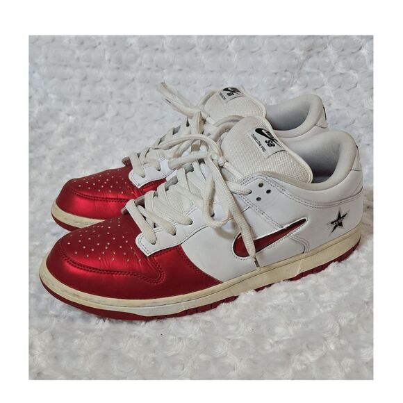 Nike SB Dunk Low Pro x Supreme Varsity Red/White Men\'s Skate Shoes CK3480-600 main image 2